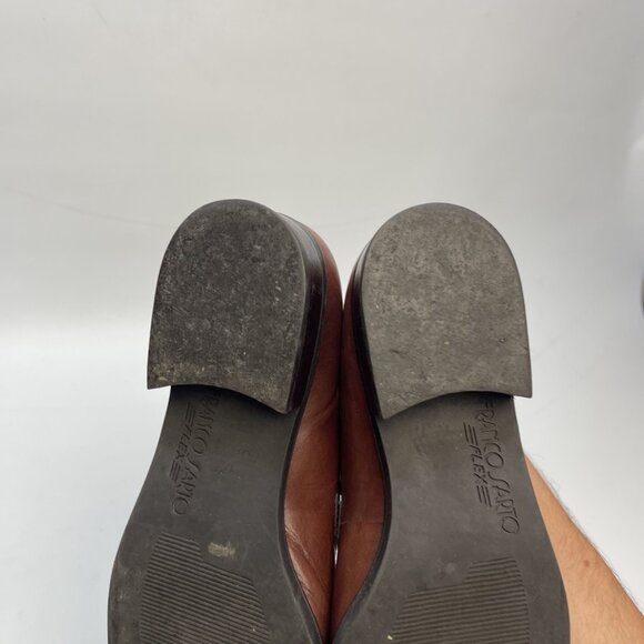 Franco Sarto Shoes Womens 7M Bocca Casual Loafers Comfort Brown Leather Slip On - Picture 7 of 16